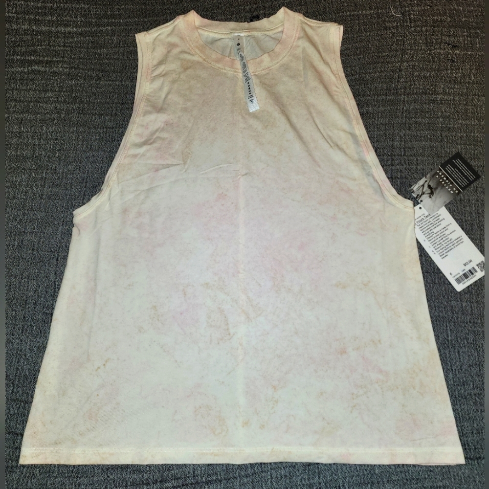 Lululemon All Yours Tank Top (Cirrus Wash Lemon Sorbet Prosecco Strawberry) NWT